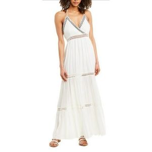 RAGA New Imani Halter Maxi Boho Dress hippie L